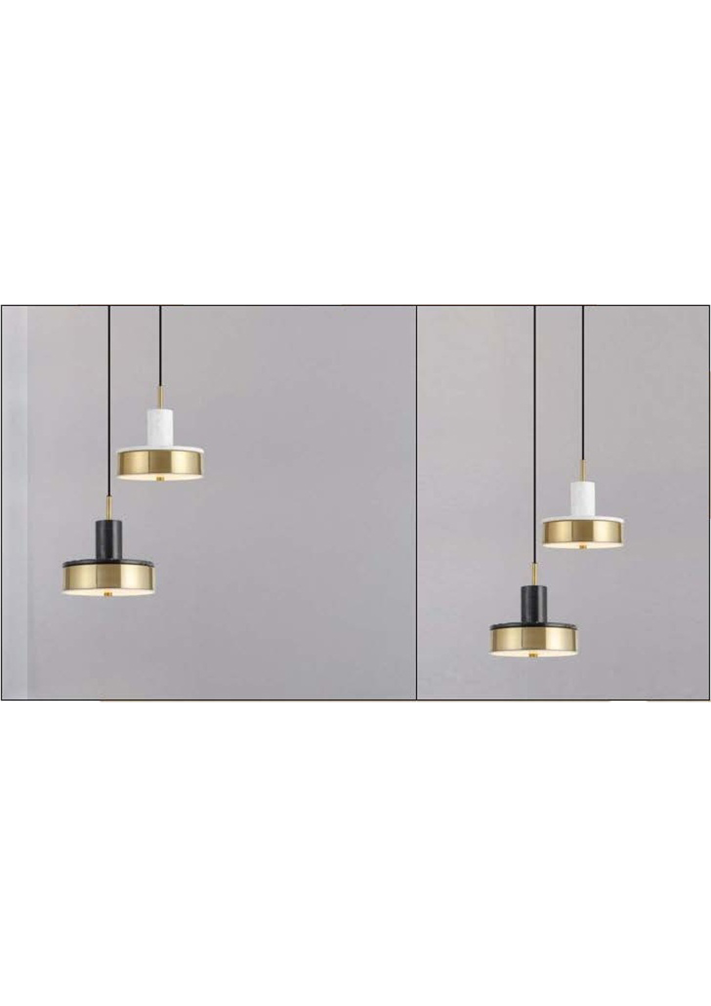 Beyond Lights - Brass Pendant Lamp- GL
